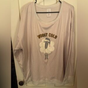 Secret Treasures Wooly Cold Sleepwear Top